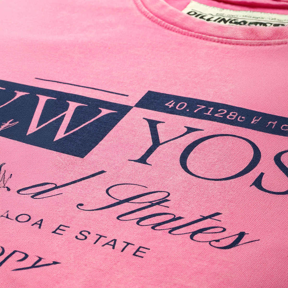 Dillinger Women's Oversized Printed Crew Neck T-shirt | Fuchsia - S