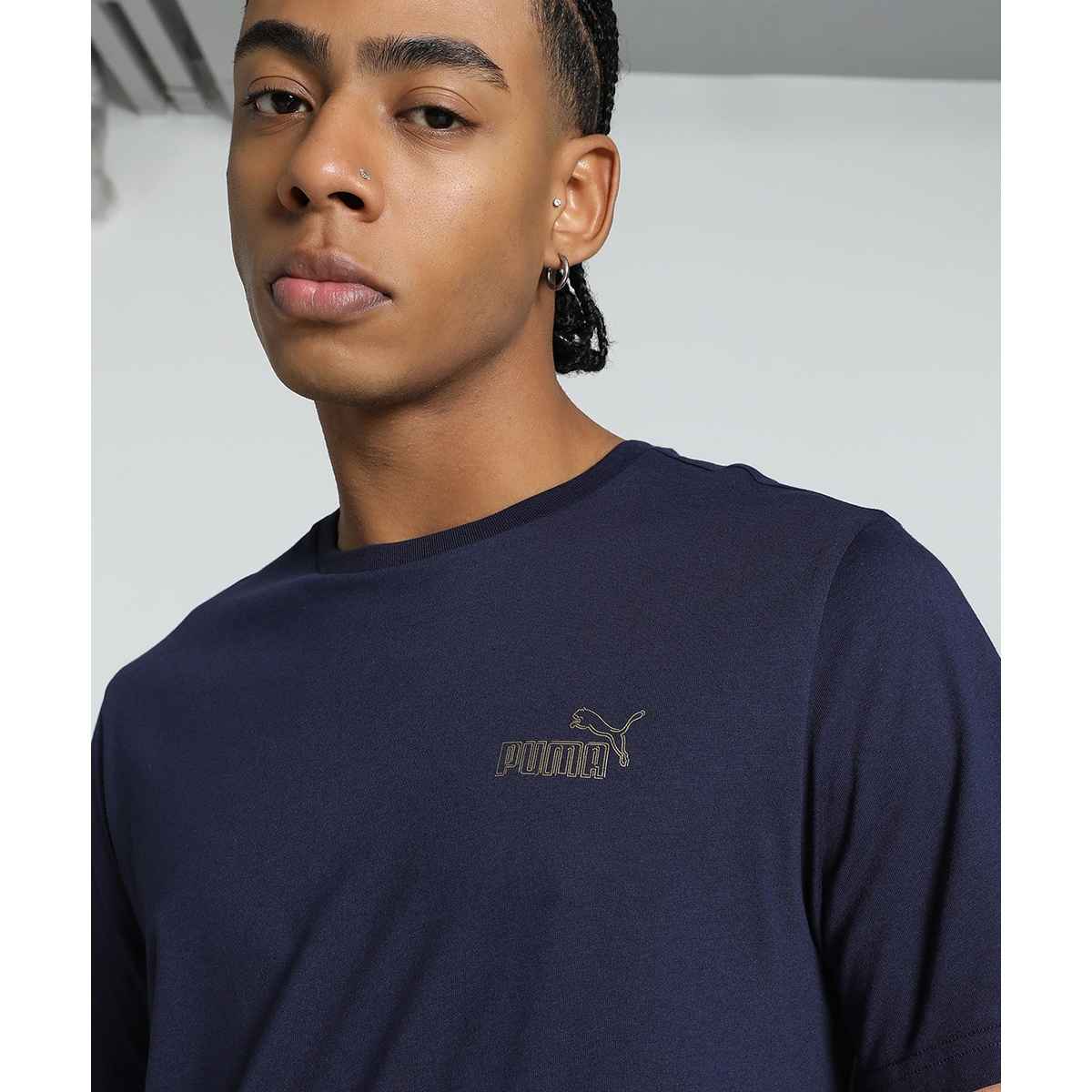 Puma Men s Graphic Logo Tee | Blue | XL