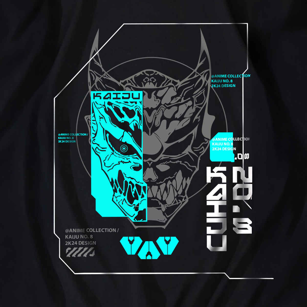 De Tees Men's Sweatshirt | Kaiju | Black - S