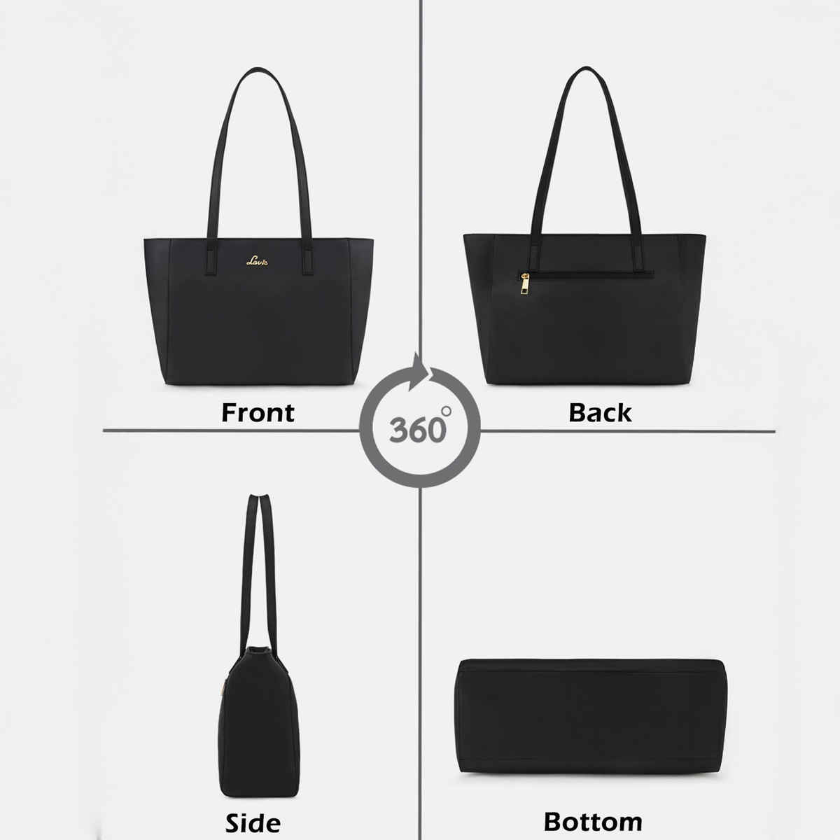 Lavie Women's Betula Large Tote Handbag | Black