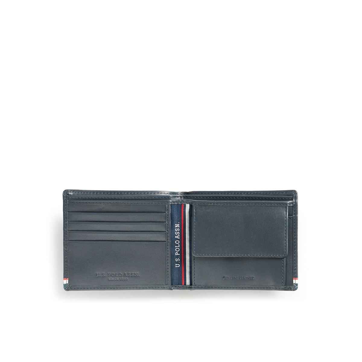 U.S. Polo Assn. Bi-Fold Taping Solid Wallet | Blue | One Size