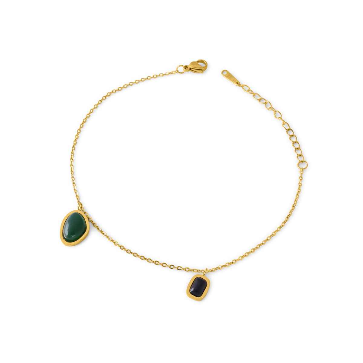 Palmonas Emerald Night Anklet For Womens | Waterproof And Anti-Tarnish