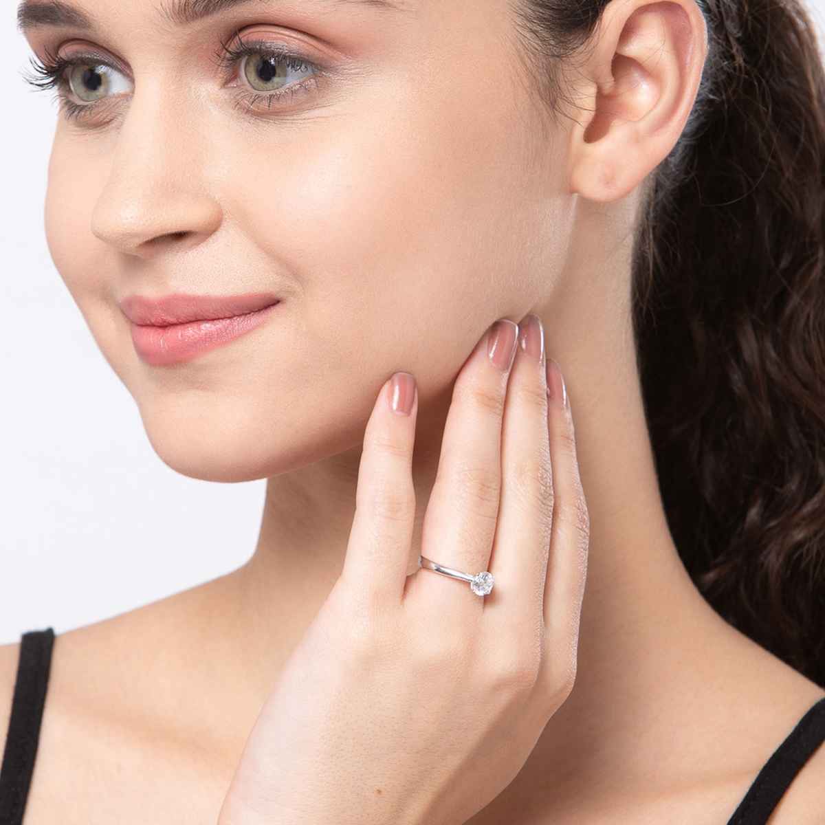 Clara Pure 925 Sterling Silver Luca Adjustable Ring | Gift for Women & Girls