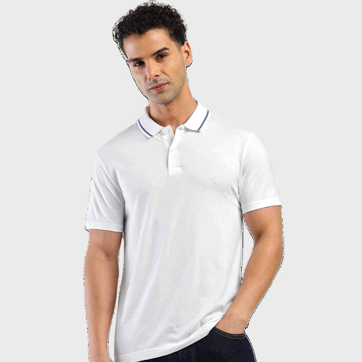 Levi's Men's 100% BCI Cotton Polo T-shirt | White - S