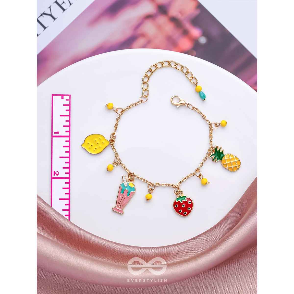 Everstylish The Fruit Loop- Golden Enamelled Bracelet