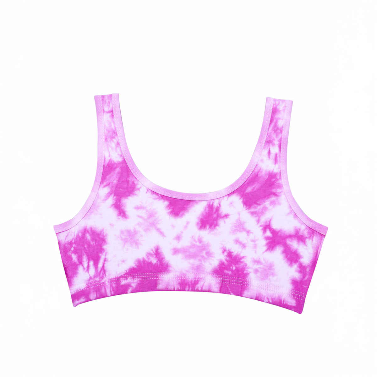 D'chica Girls Tie and Dye Print Non Padded Non Wired Teenager Bra | Pink - XXS