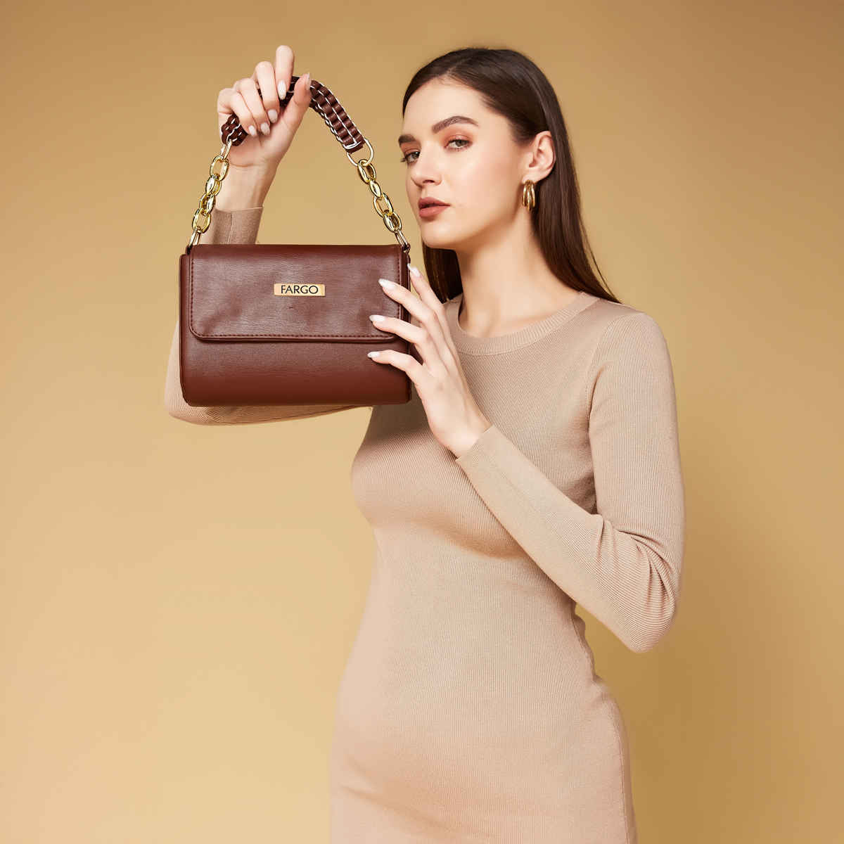 Fargo Brown Stylish Sling Bag | FGO-687