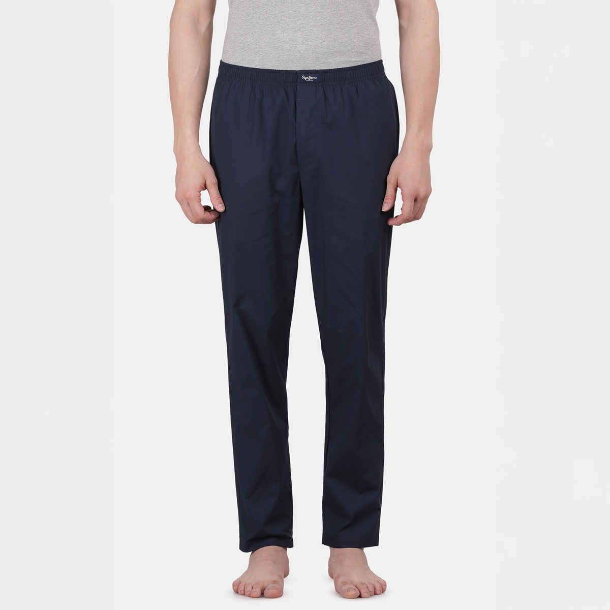 Pepe Jeans Mens Navy Cotton Solid Sleep wear - Pack of 1 (M) Comfort Fit, Soft Fabric, Breathable