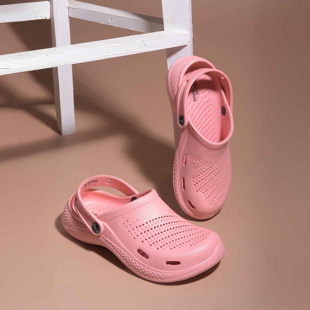 Action Women's Ontc-17 Ultra Lightweight Clogs | Trendy Colors | Air Pass Upper | Peach - UK 7
