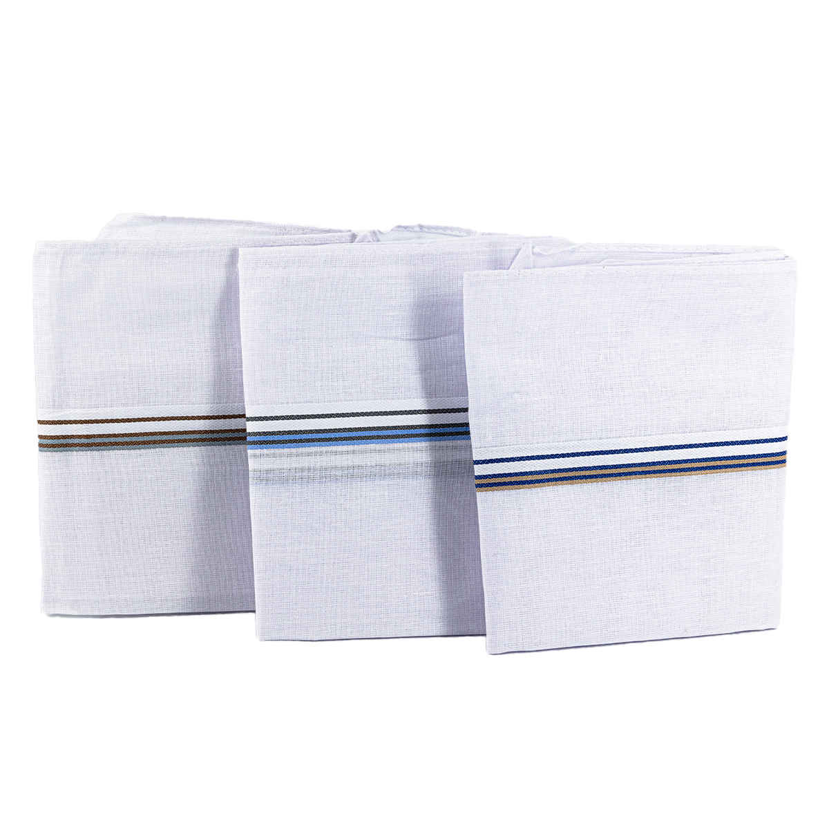 Englo Men's Solid Cotton Handkerchief | White