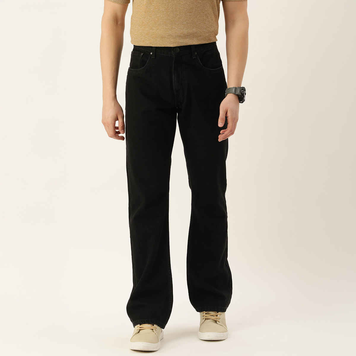 Bene Kleed Men's Bootcut Jeans | Black - 30