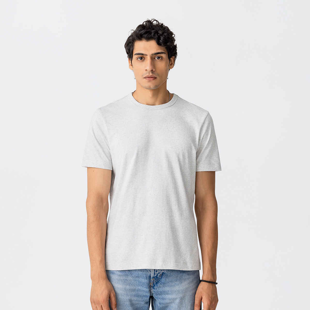 March Men's Cotton Heavy Crew | Marble - M