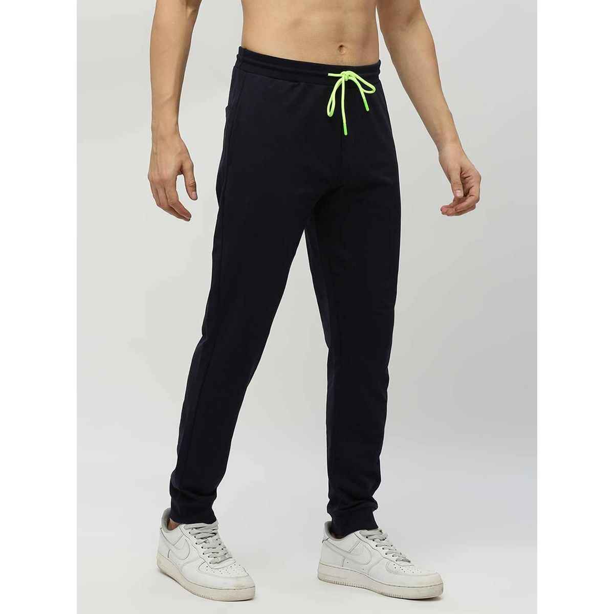 Underjeans by Spykar Knitted Trackpant | Navy | L