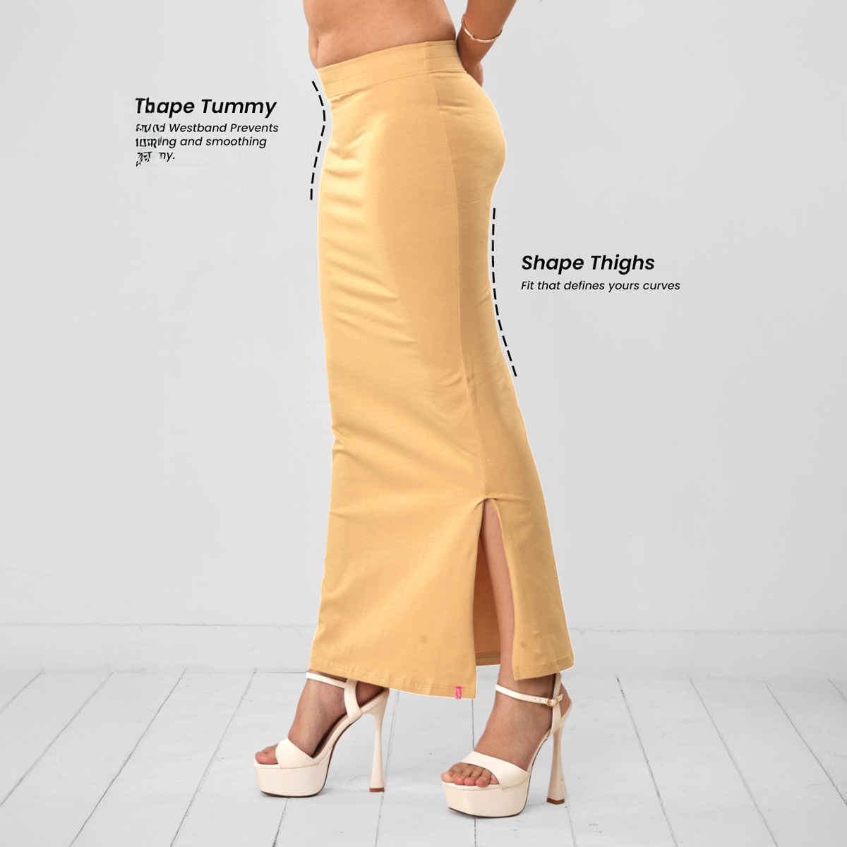 Lyra Women's Saree Shaper | Skin - Free Size