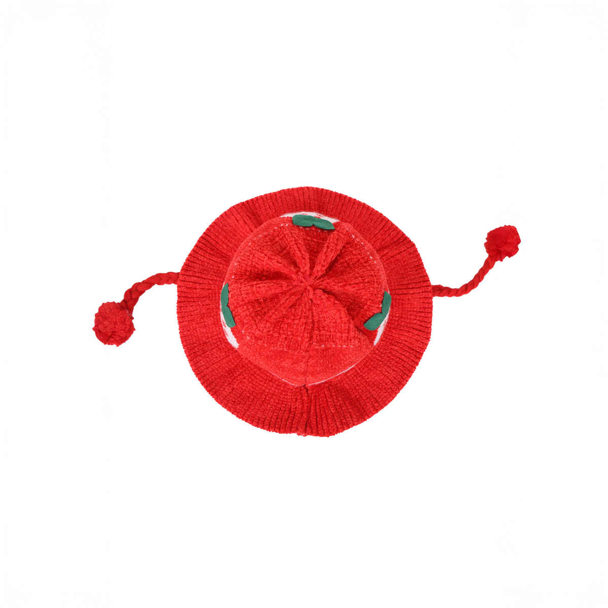 Fabseasons Unisex Faux Fur Bucket Hat | Red | 2 - 5 years