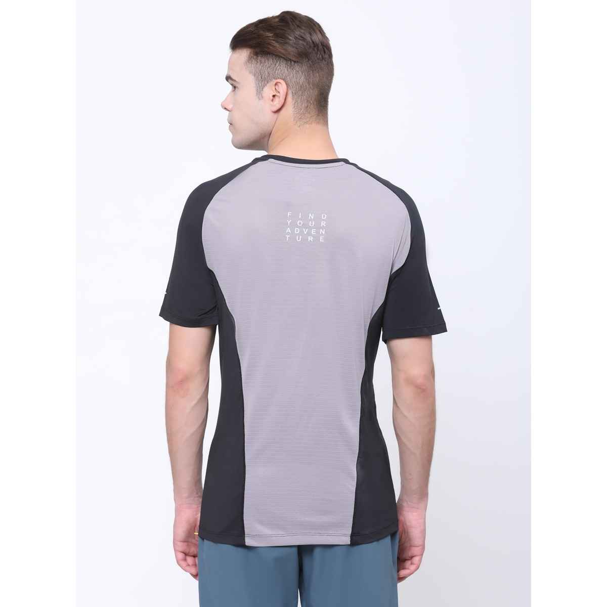 Dida Men's Sports T-shirt | Regular Comfortable Stretchable Dry-Fit | Black - L