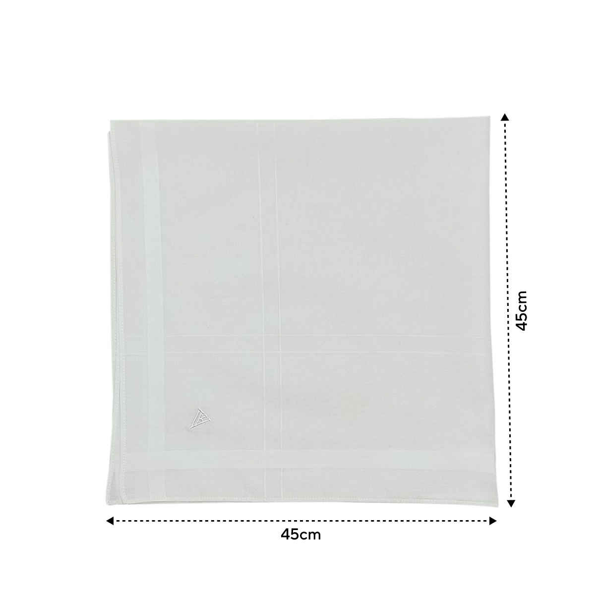 Van Heusen Men's Cotton Handkerchief | White