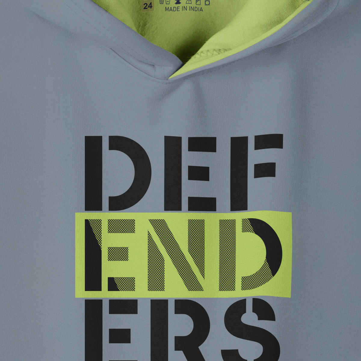 Hellcat Boy's Printed Cotton Blend Hoodie T-Shirt | Grey | 7-8 Years