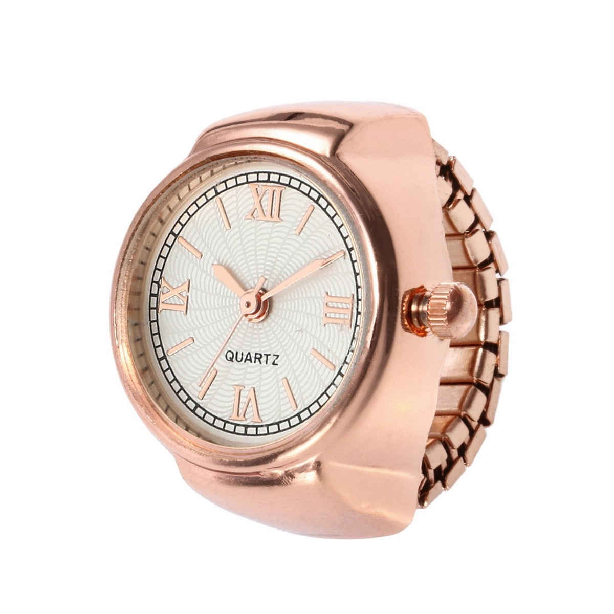 Fashion Frill Women's Romen Ring Watch Watch Rose Gold Onesize