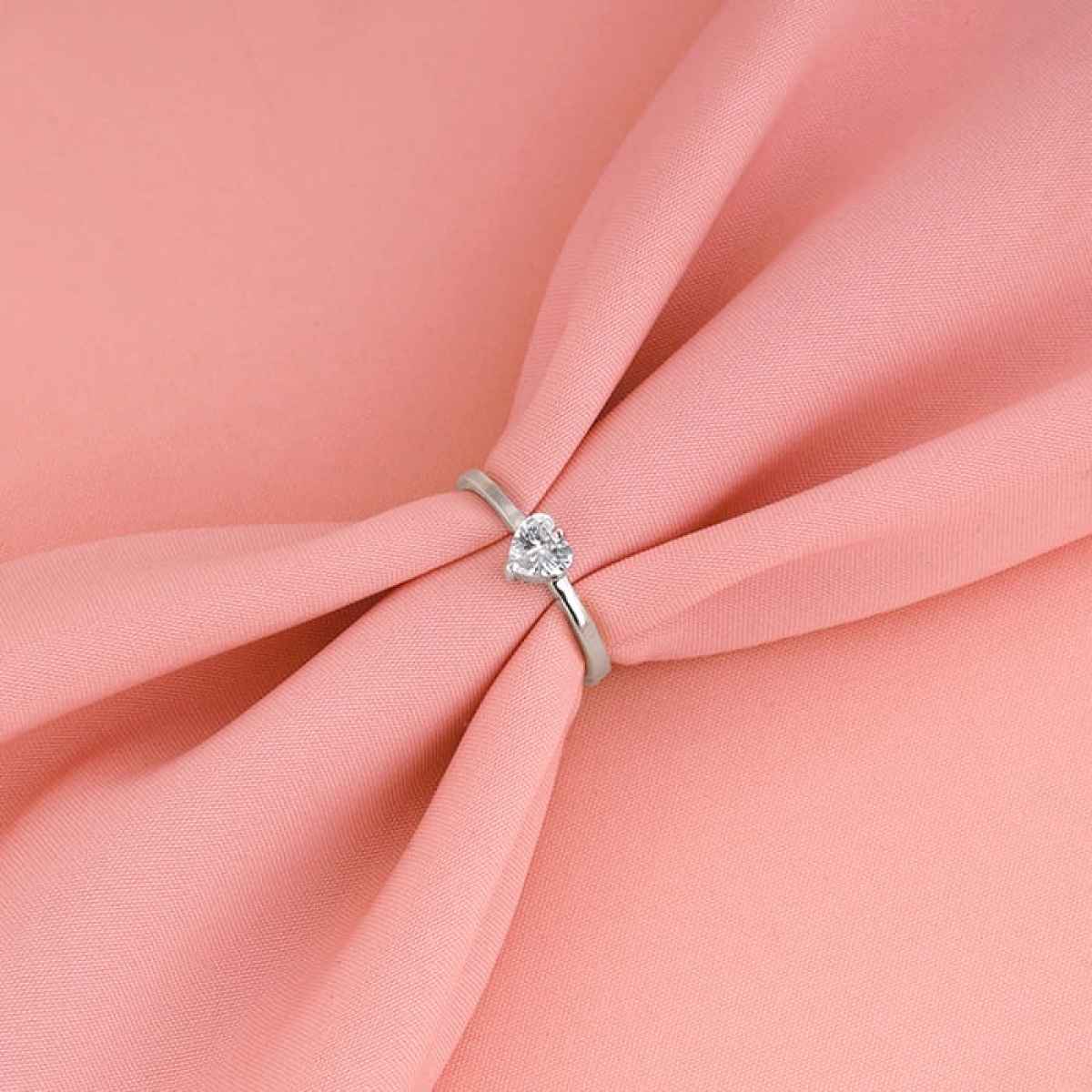 Giva Silver Passionate Love Ring