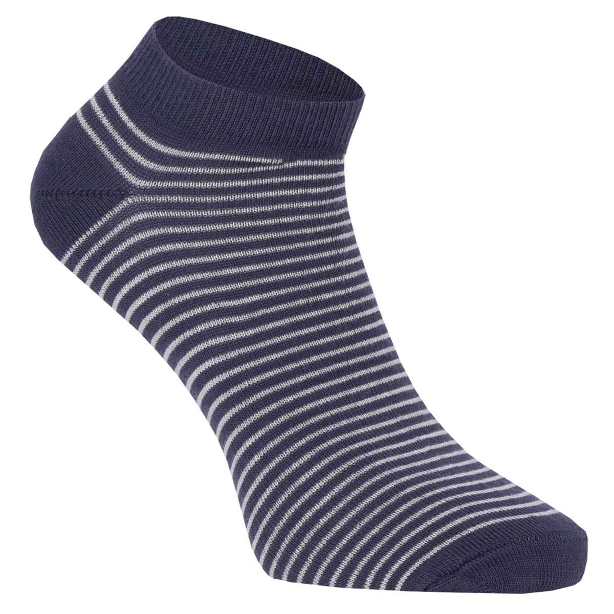 Beyond Unisex Striped Cotton Low Cut Socks | Assorted - Free Size