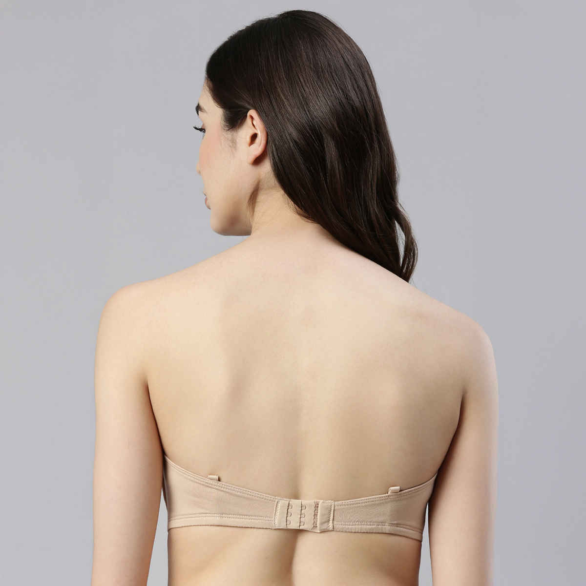 Enamor Women's A019 Perfect Shaping Cotton Strapless Bra | Non Padded | Wirefree | Skin - 34C