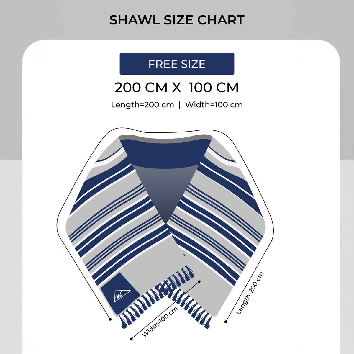 Monte Carlo Womens Self Design Black Reversible Shawl (224Shw7083-0-40) (L 200 Cm X W 100 Cm)