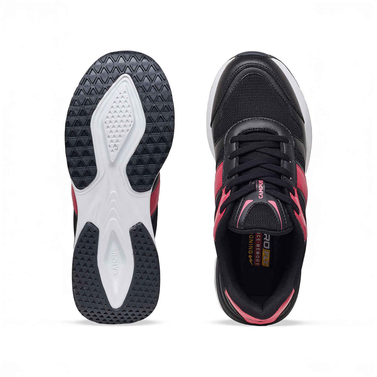 Campus Women's Sneakers | NIGMA | Black and Red - UK 6