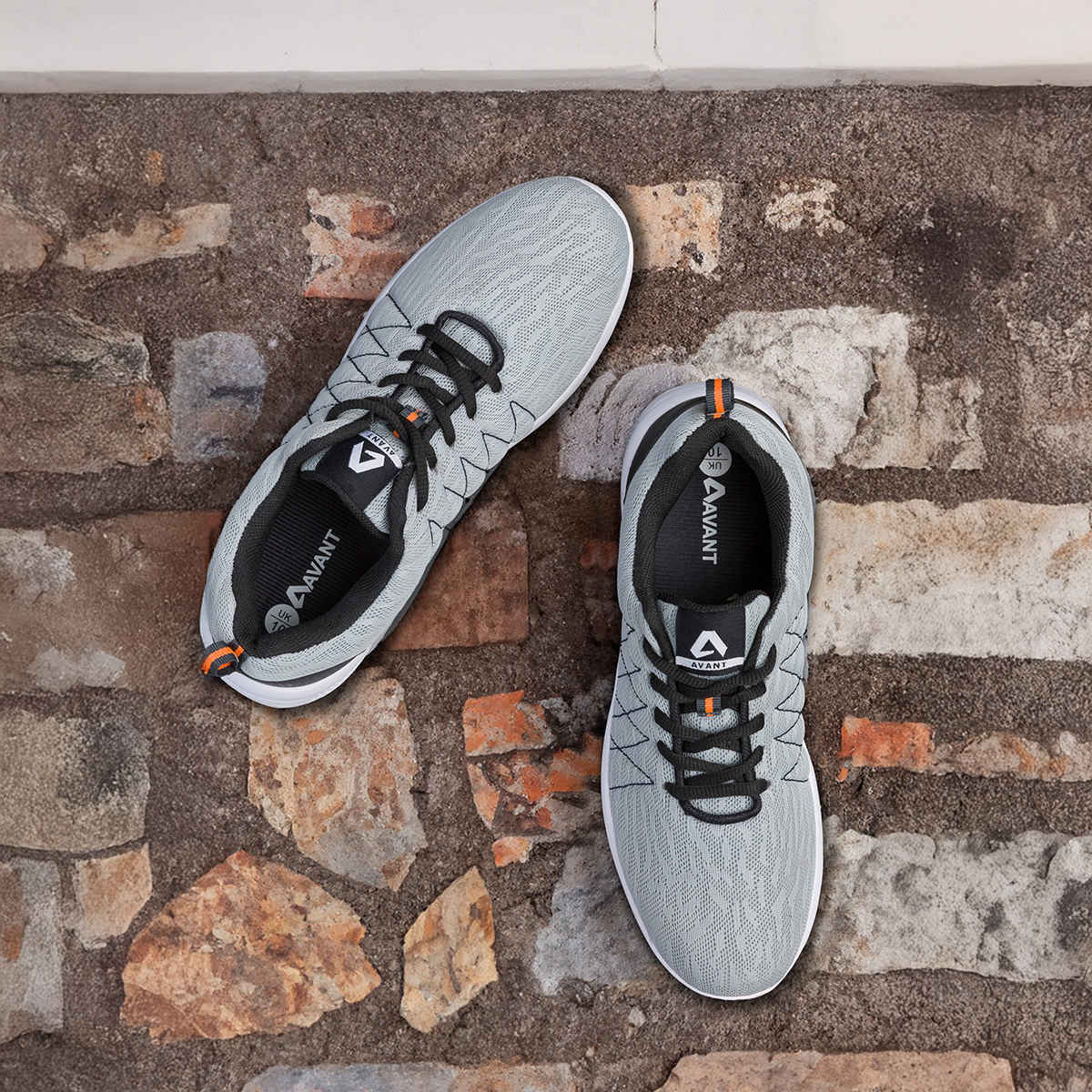 Avant Men's Ultra Light Running and Training Shoes - Grey UK10