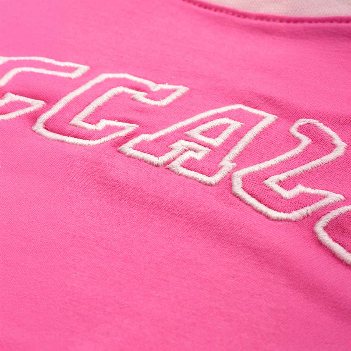 Dillinger Women's Regular Fit Raglan Sleeve Embroidery T-shirt | Fuchsia - L