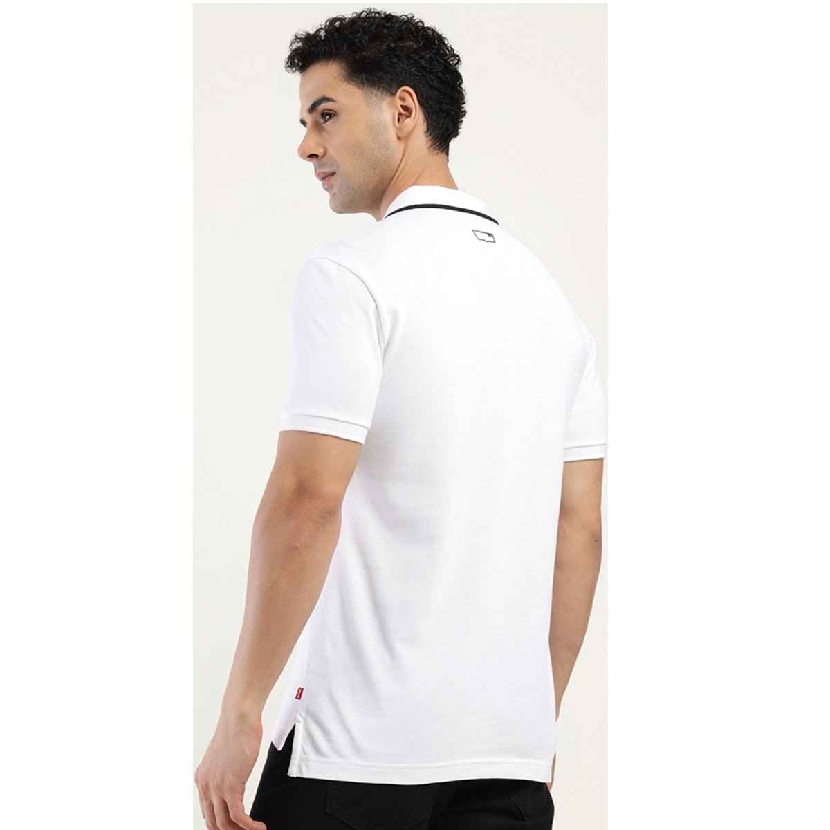 Levi's Men's 100% BCI Cotton Polo T-shirt | White - L