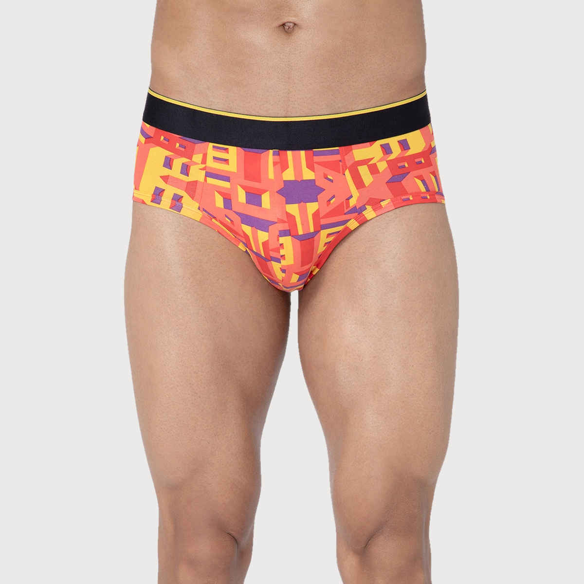 Bummer Men's Printed Micro Modal Brief Underwear | Bricked - XL