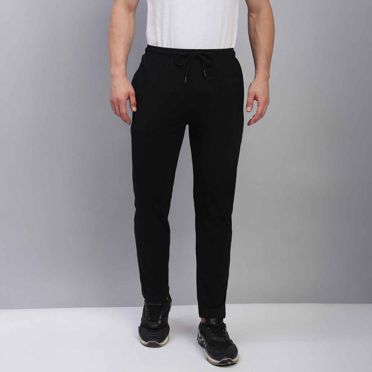 Lux Cozi Men's All-Day Comfort Premium Track Pants with Pockets | Black - L