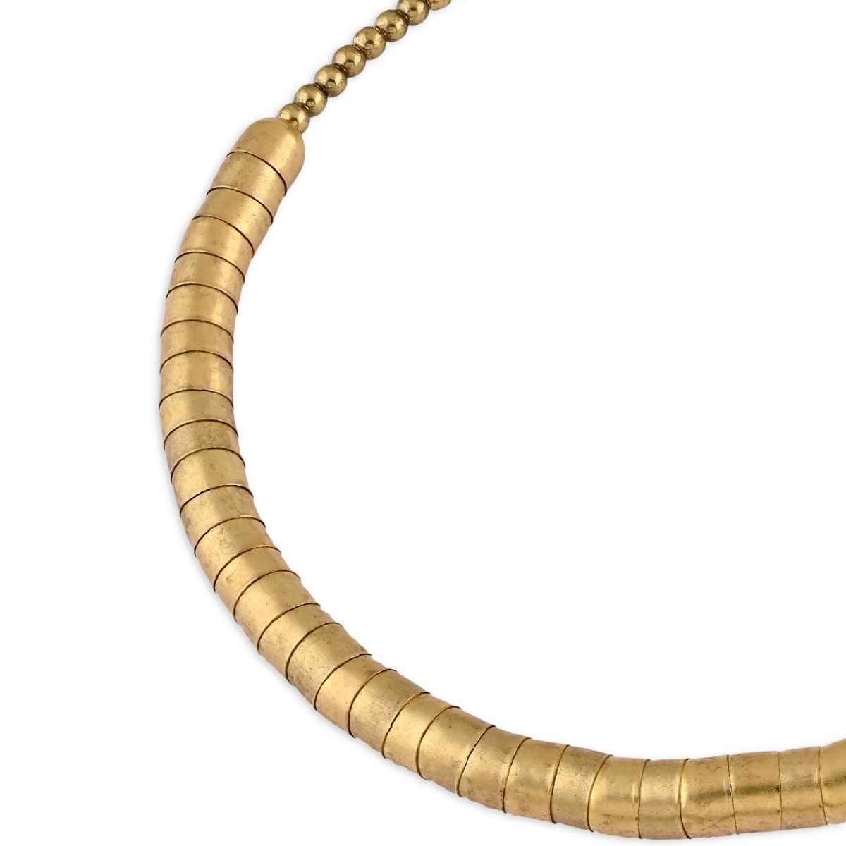 Fida Gilded Fused Beaded Choker Necklace