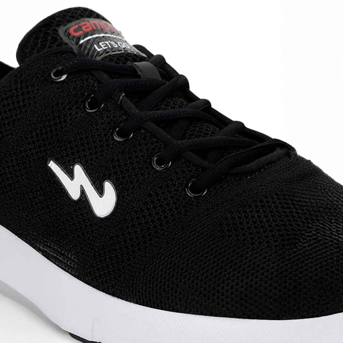 Campus Syrus Black Grey Men's Running Shoes - UK 10