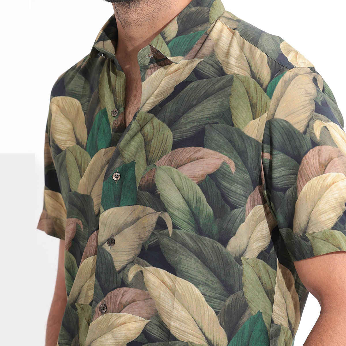 RARE RABBIT Men's Growr Primary Shirt | Green - S