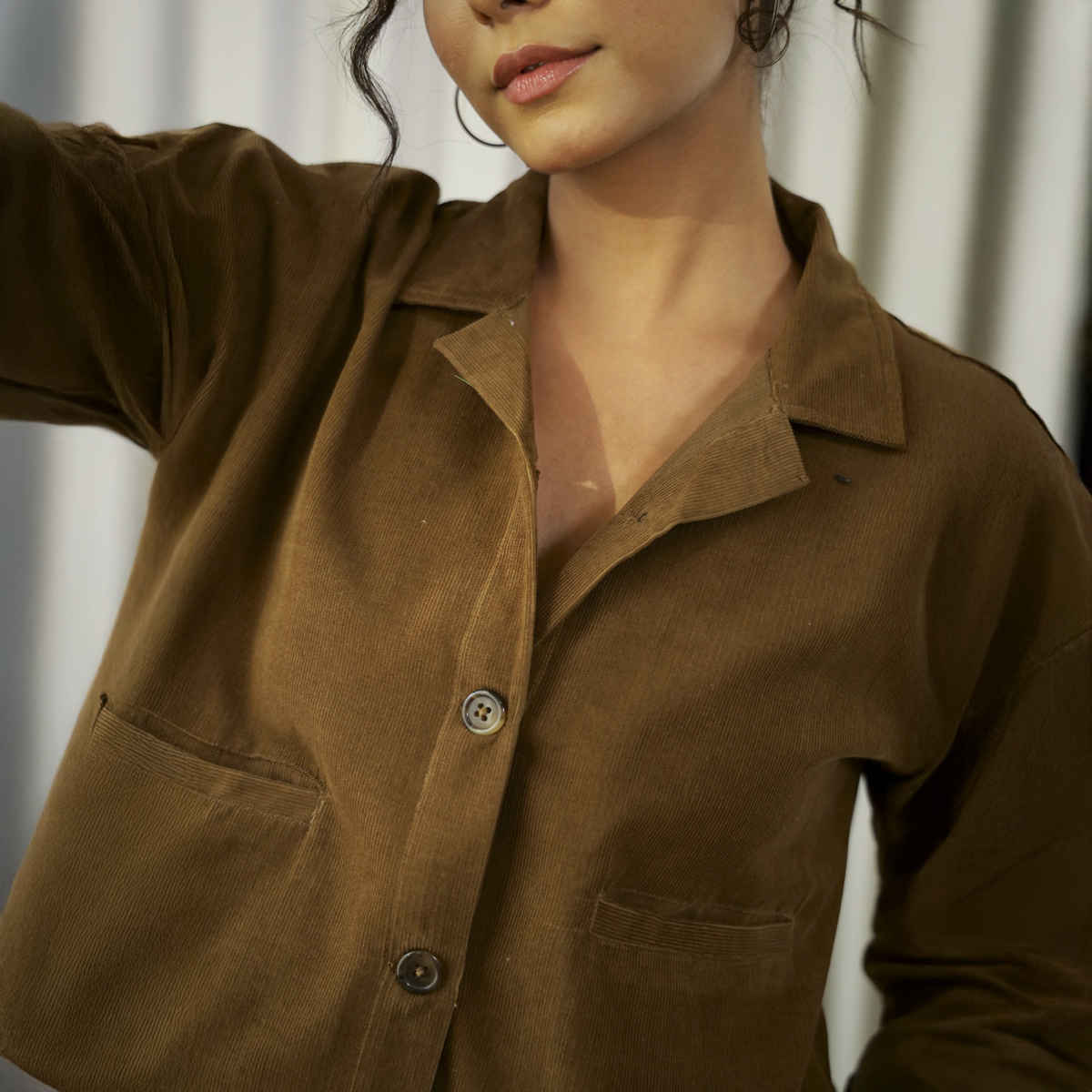 Sanskrutihomes Shirt With Trousers Co-Ords | Brown| XL