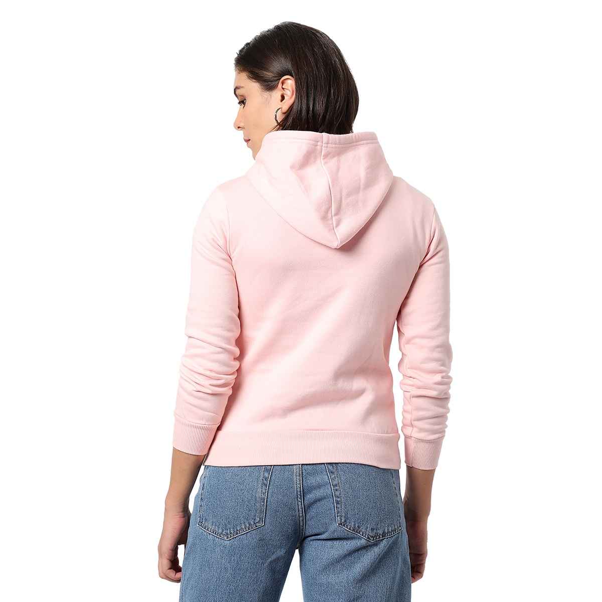 Campus Sutra Women's Winter Hoodie | Pink - XL