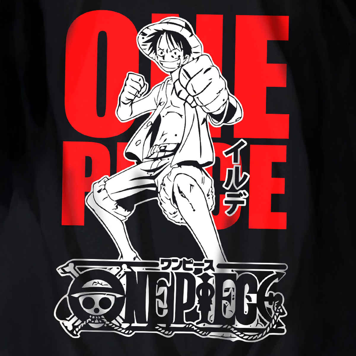 De Tees Men's Sweatshirt | One Piece | Black - M