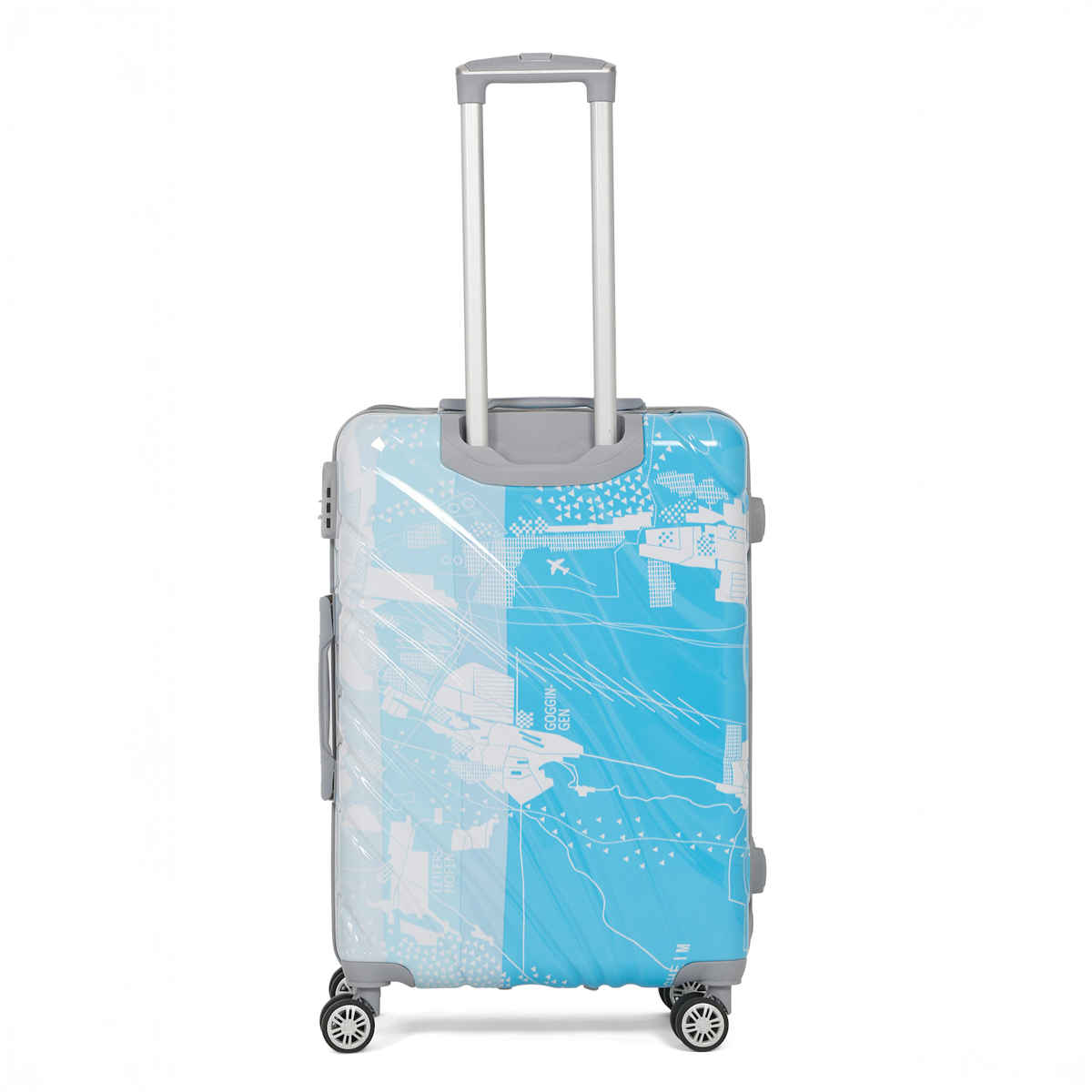 Teakwood Leather 360 Degree Rotation Hard Trolley Bag | Multicolour - Medium