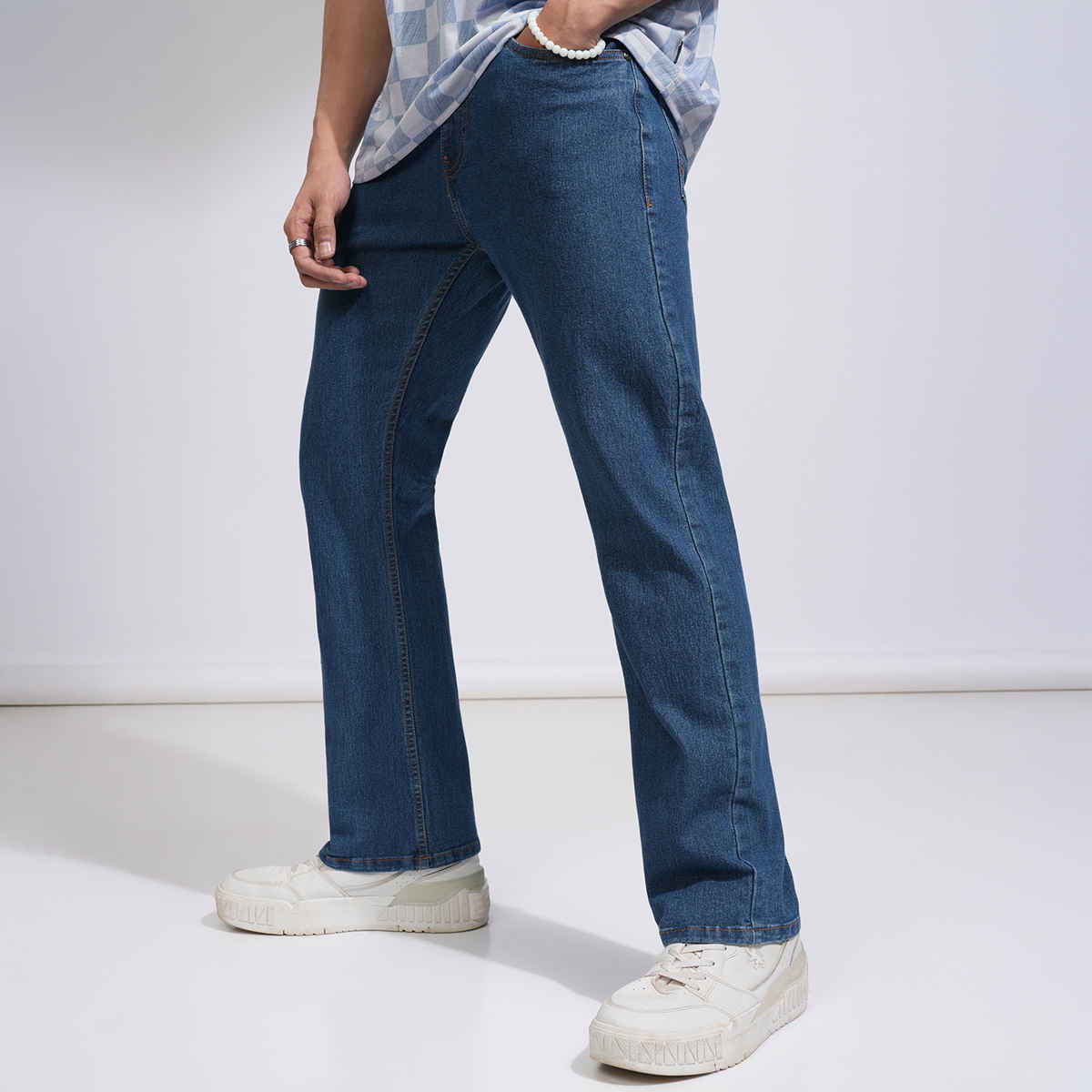 Highlander Men's Straight Fit Jeans | Light Blue - 32