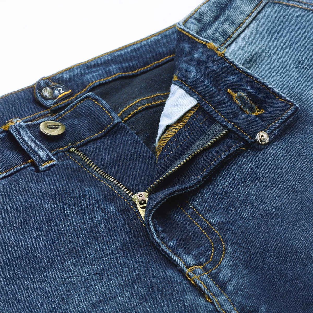 The Indian Garage Co Men's G-ACE Slim Fit Solid Casual Jeans | Blue | 30