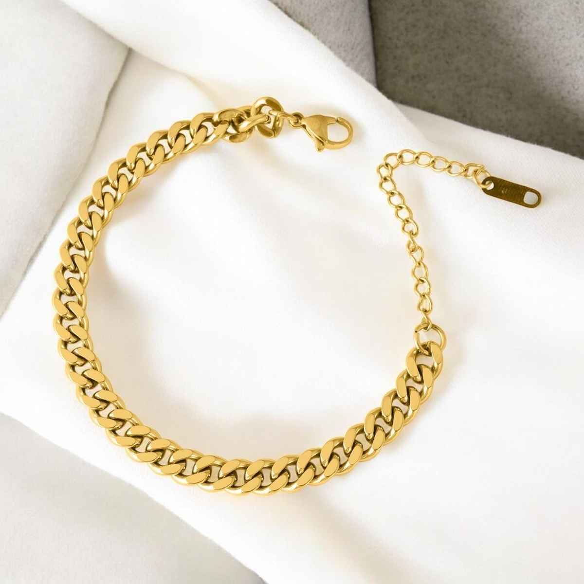 Palmonas Chunky Small Bracelet For Womens | Waterproof And Anti-Tarnish