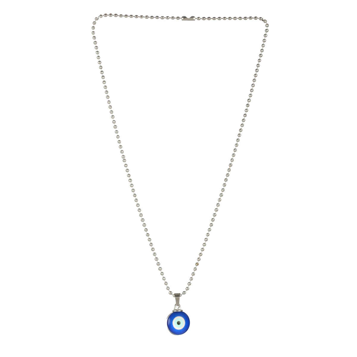 Priyaasi Bold By Priyaasi Blue Evil Eye Link Chain Necklace For Men (Bd-Ch-10032)