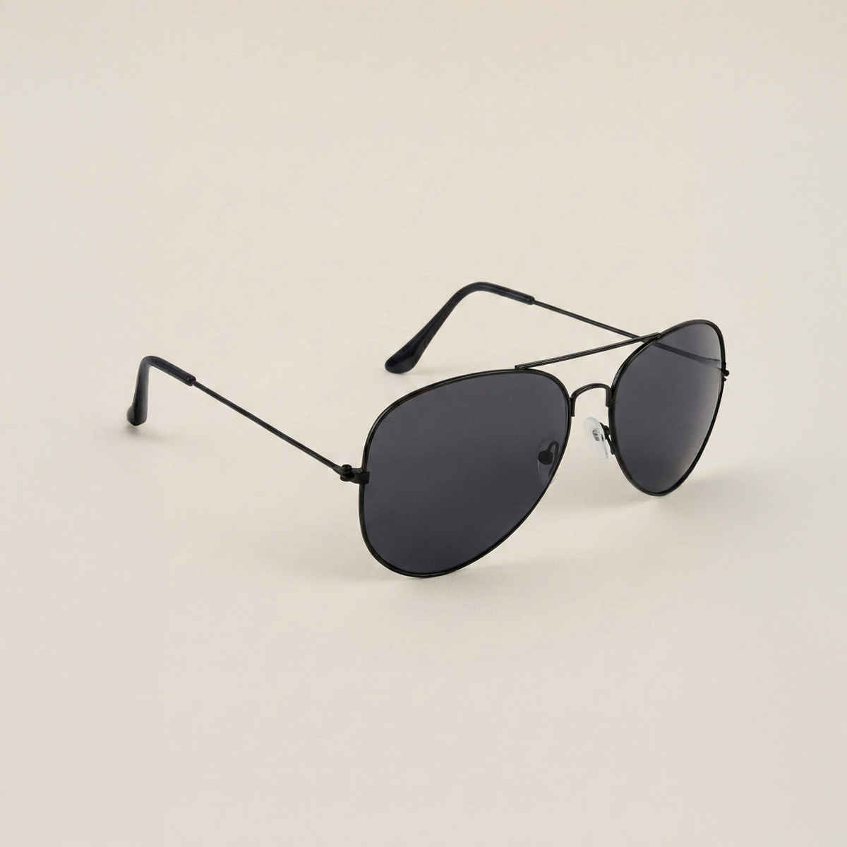 NuVew Unisex Aviator Sunglasses | Black | Large