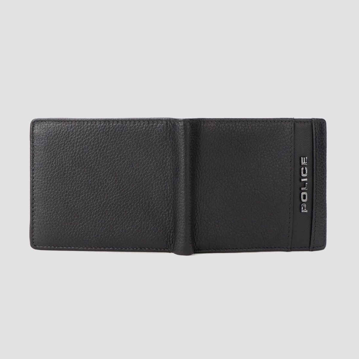 Police Men's Solid Leather Bi-Fold Wallet | Black - One Size