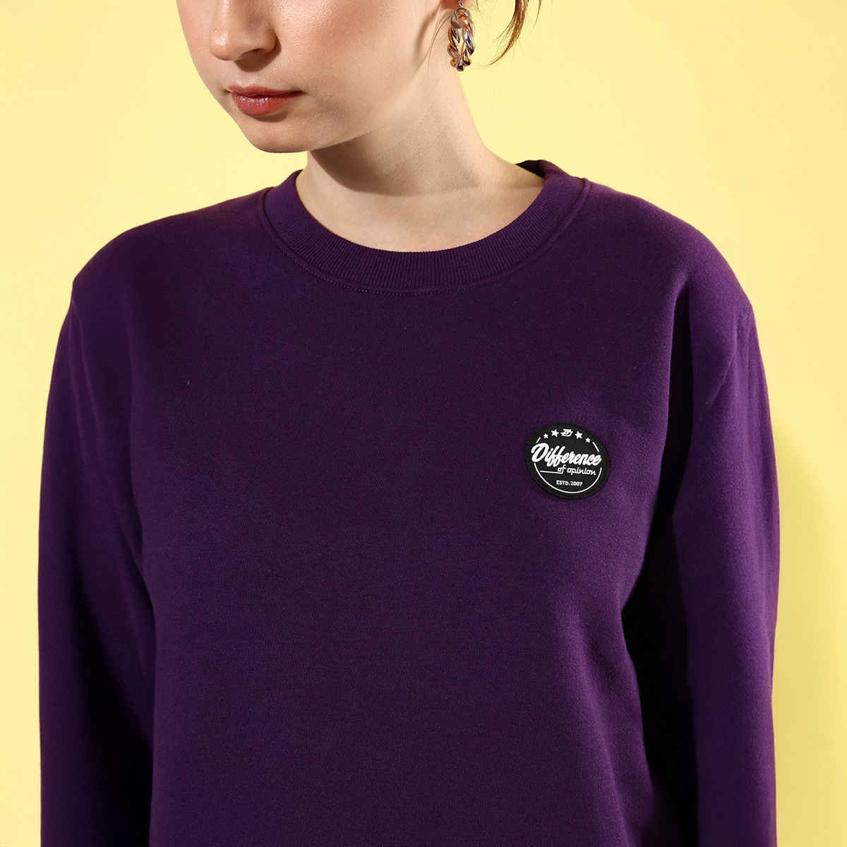 Difference Of Opinion Women's Sweatshirt | Dowswt031 | Purple - L