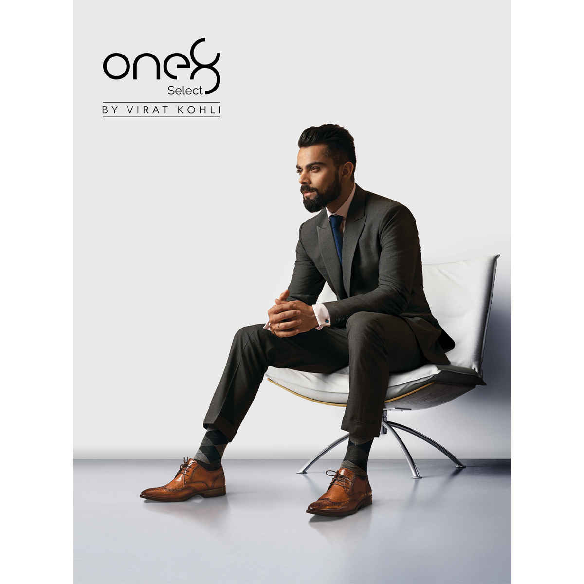 One8 Men's Cotton Handkerchief | White