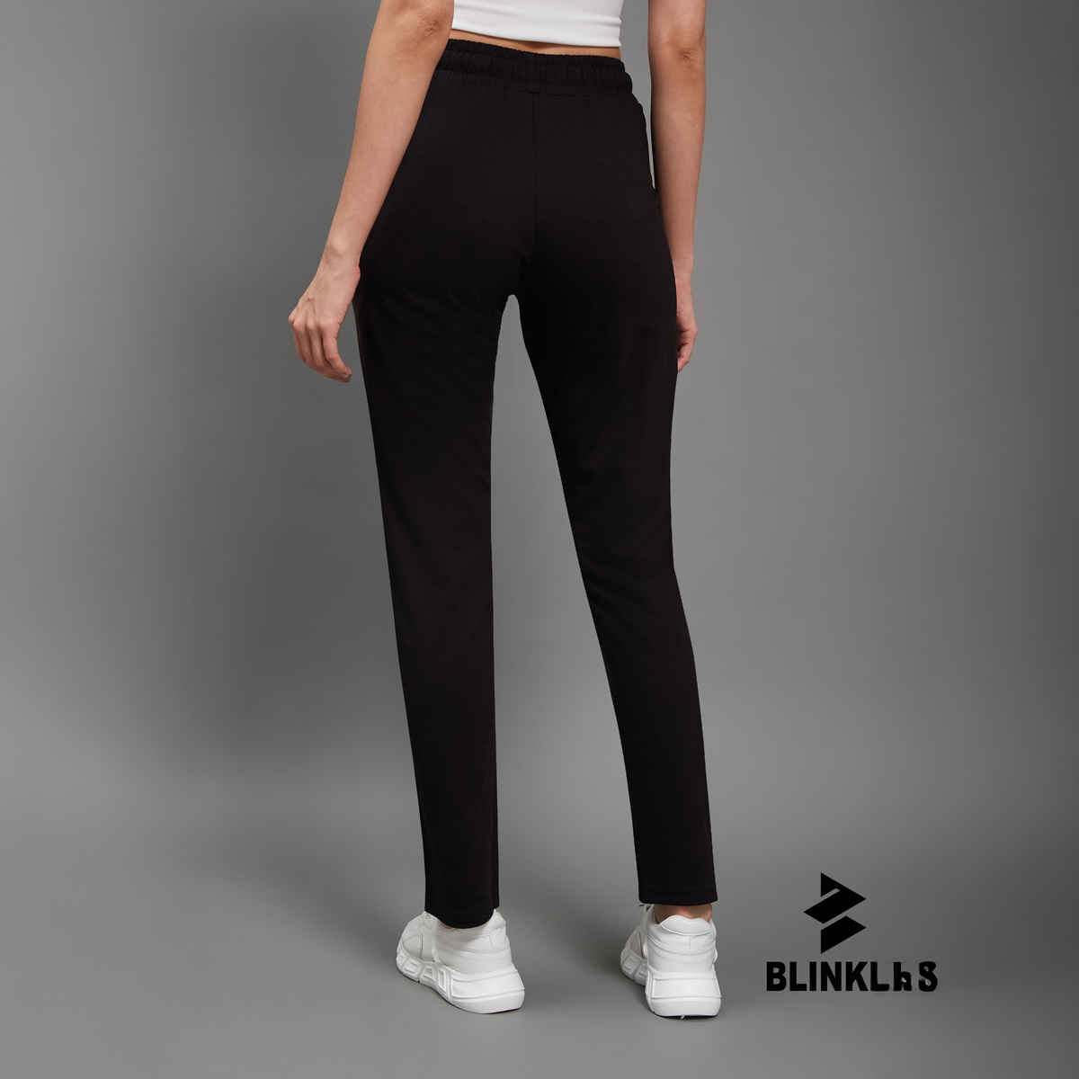 Blinkin Women's Cotton Pyjamas & Track Pants with Side Pockets | Black - M