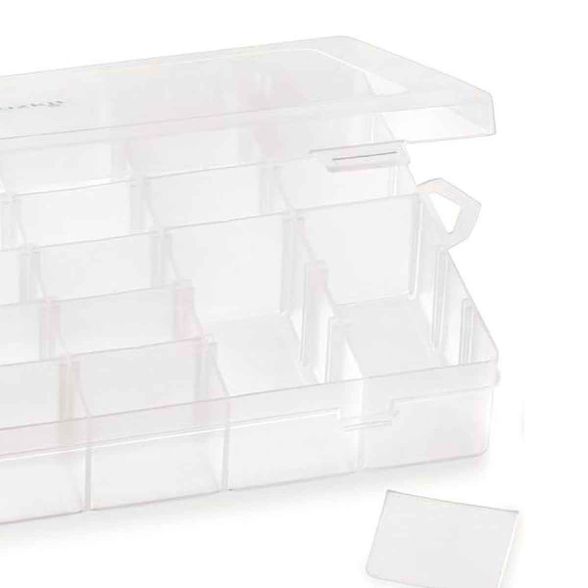 Clazkit Plastic 36 Grid Cells Multicolorpurpose Organizer Rectangular Storage Box